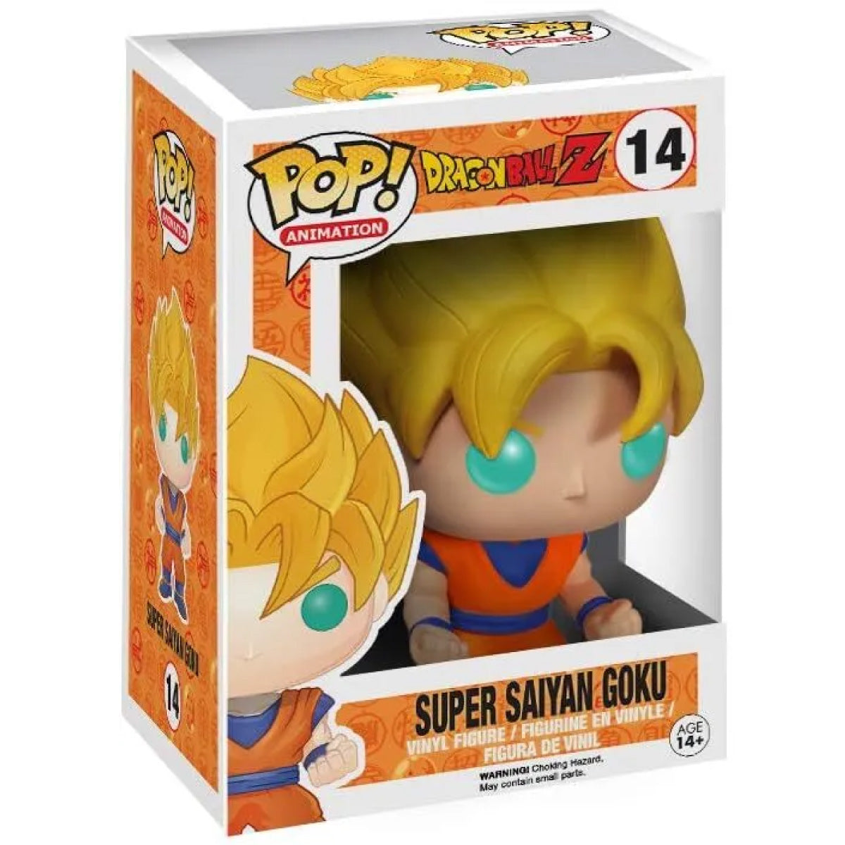 dragon ball z - super saiyan goku 9cm - funko pop 14