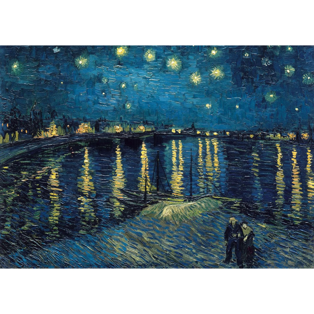 van gogh: notte stellata sul rodano - puzzle 1000 pezzi