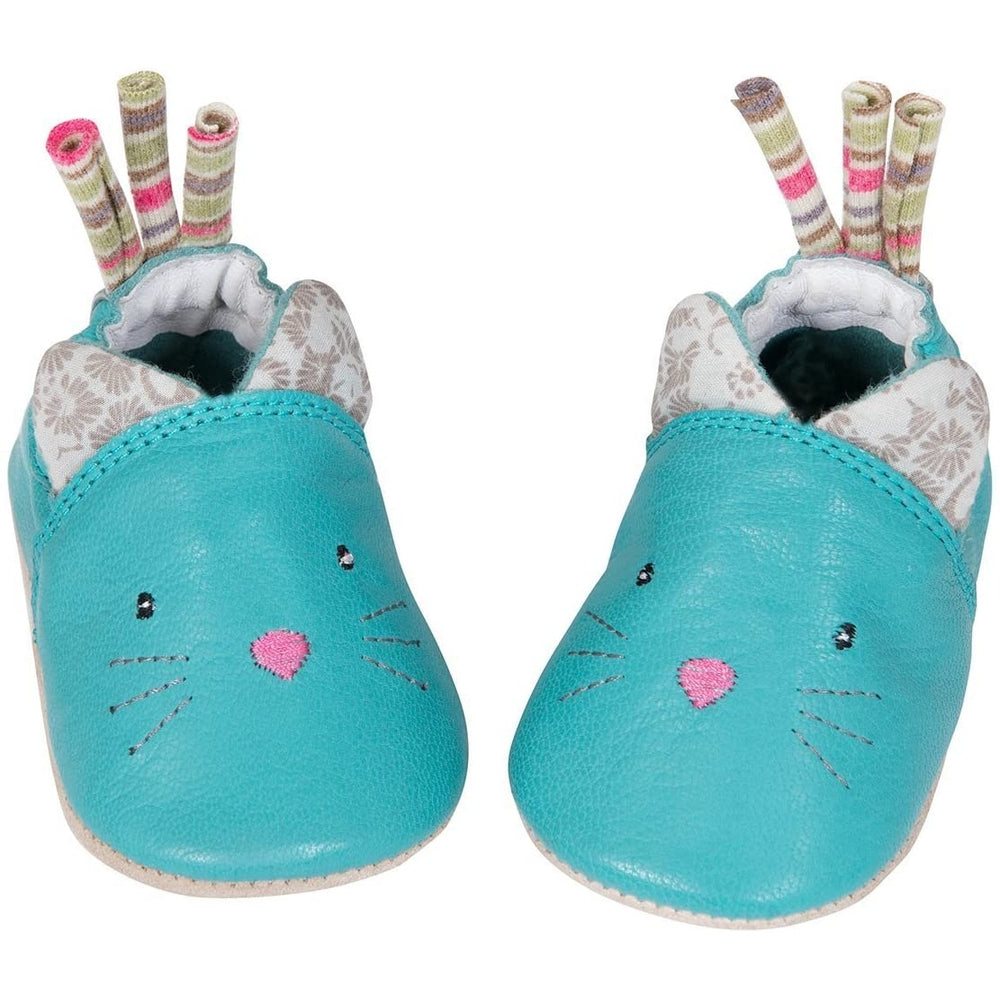 scarpine in cuoio gatto 6-12 mesi