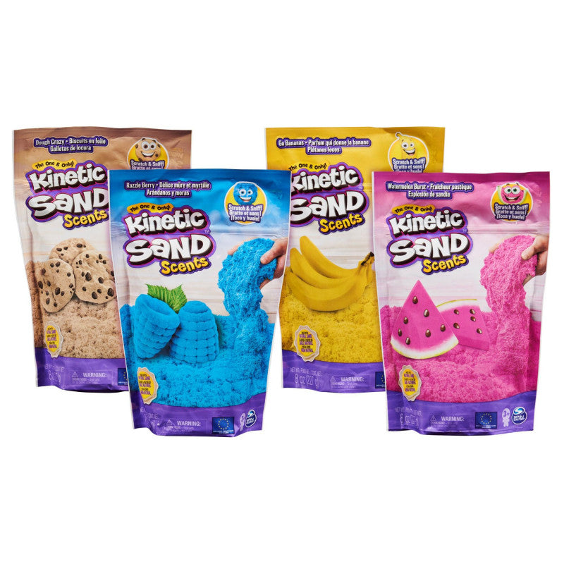 kinetic sand - sabbia profumata 227g colori assortiti