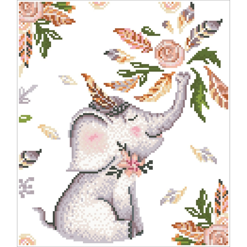 flower shower - diamond dotz intermediate dd6.031 32x37cm