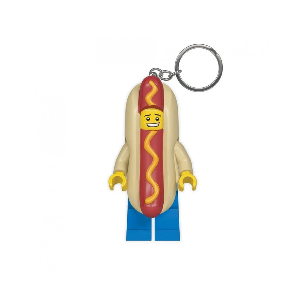Gadget lgl-ke119 uomo hot dog portachiavi con torcia led