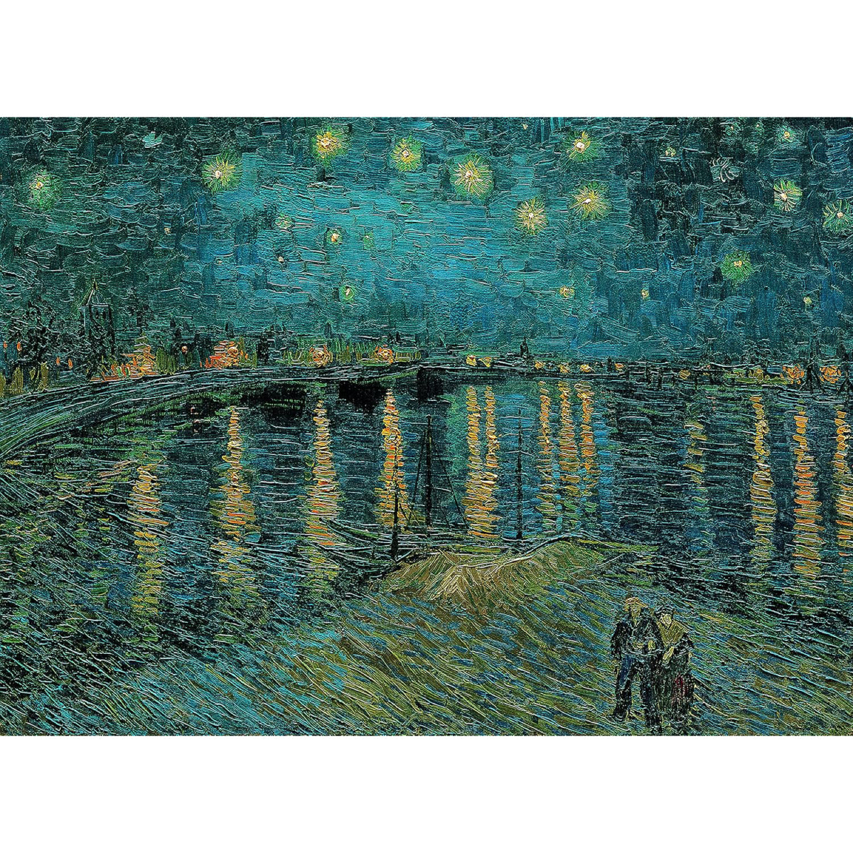 van gogh: starry night on the rhone - puzzle 1000 pezzi