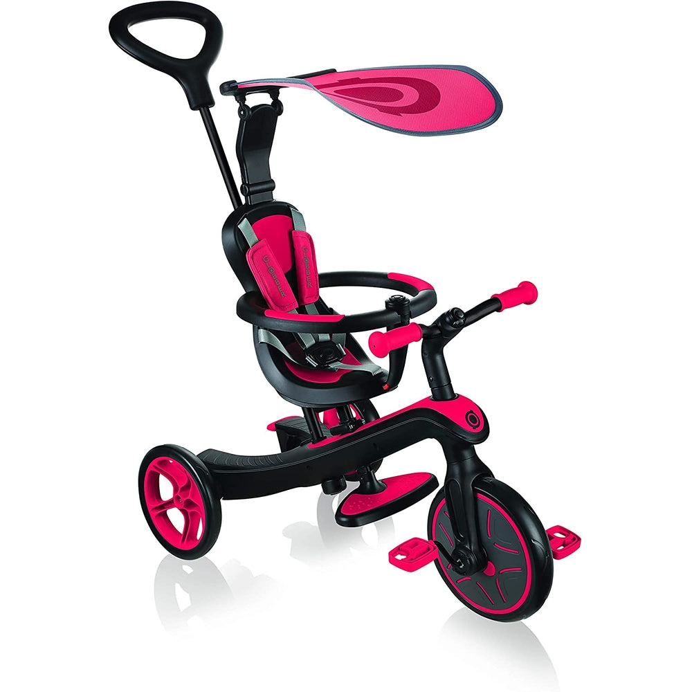 globber - triciclo xplorer trike 4in1 - rosso