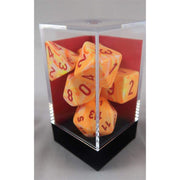 festive giallo e arancio/rosso - set di 7 dadi poliedrici
