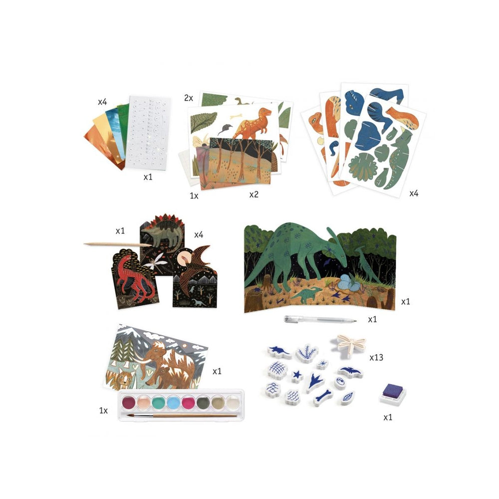 il mondo dei dinosauri - set creativo multiattività