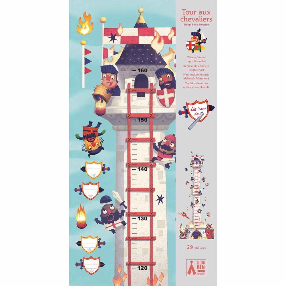 la torre dei cavalieri - metro adesivo misura altezza