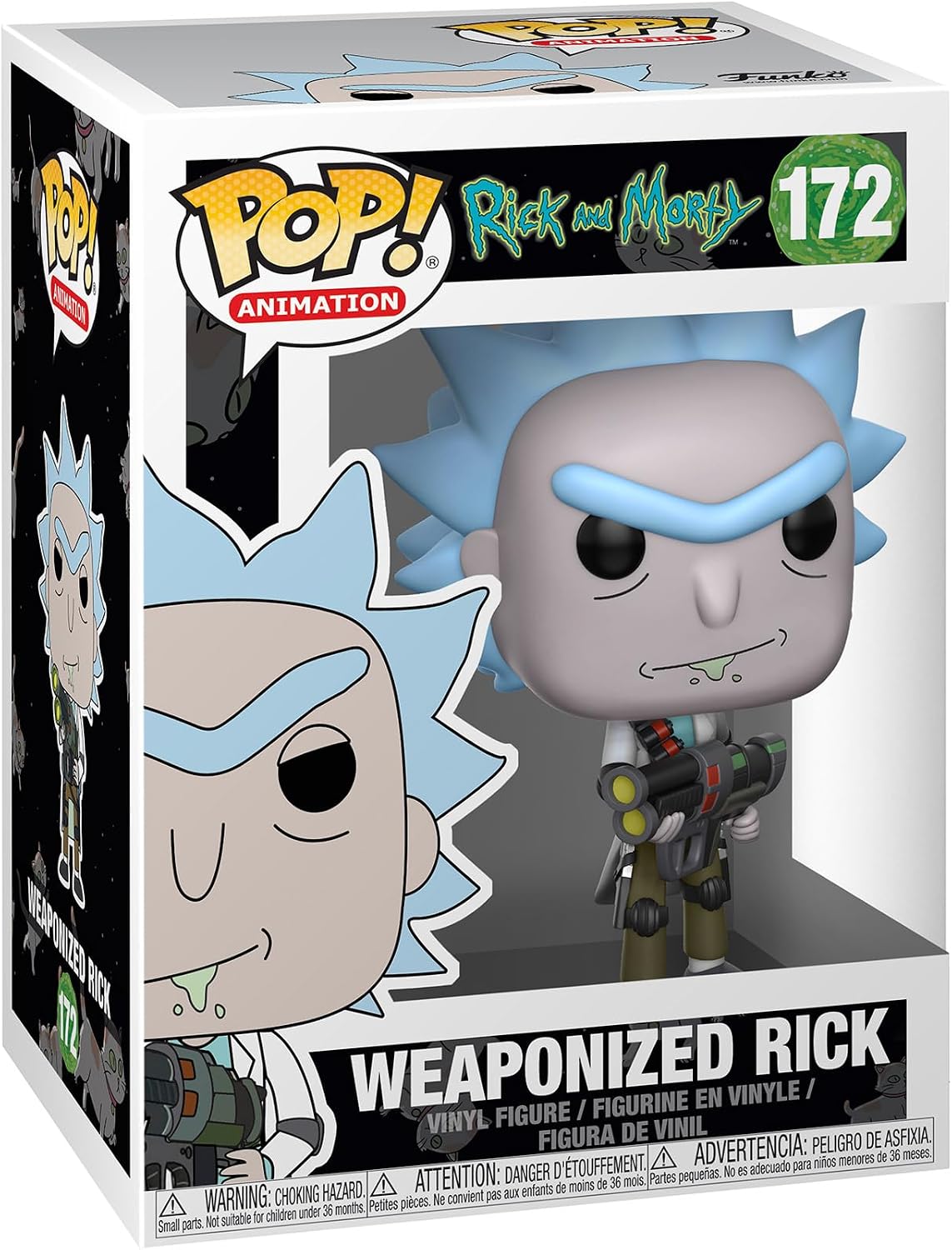 rick and morty: weaponized rick 9 cm - funko pop! 172