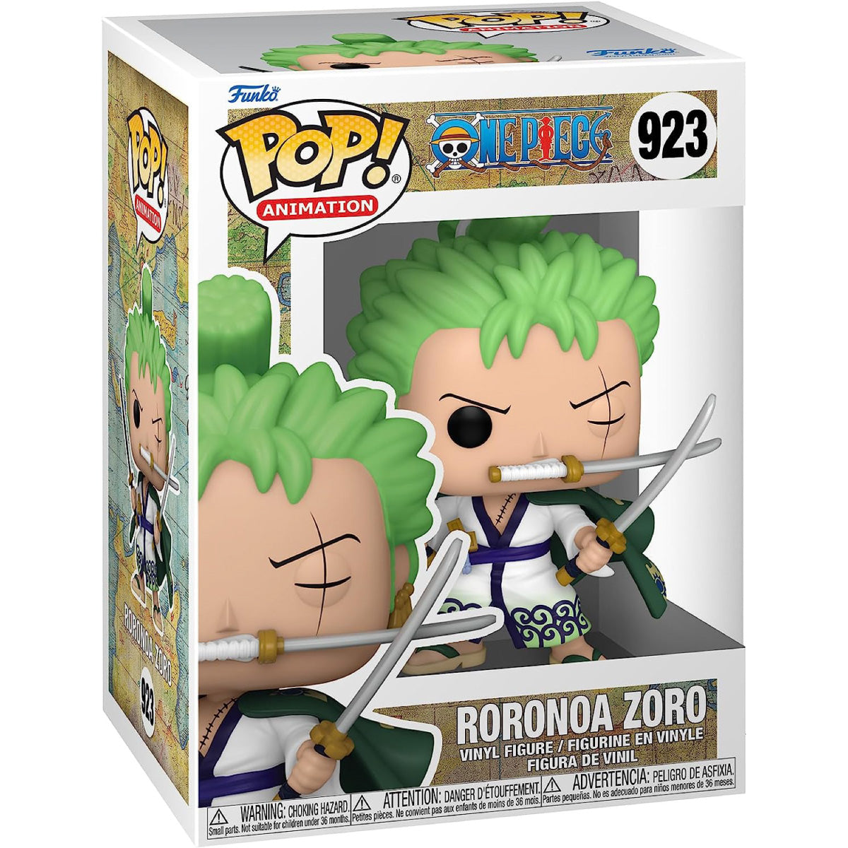 one piece - roronoa zoro (three sword style) 9cm - funko pop! 923