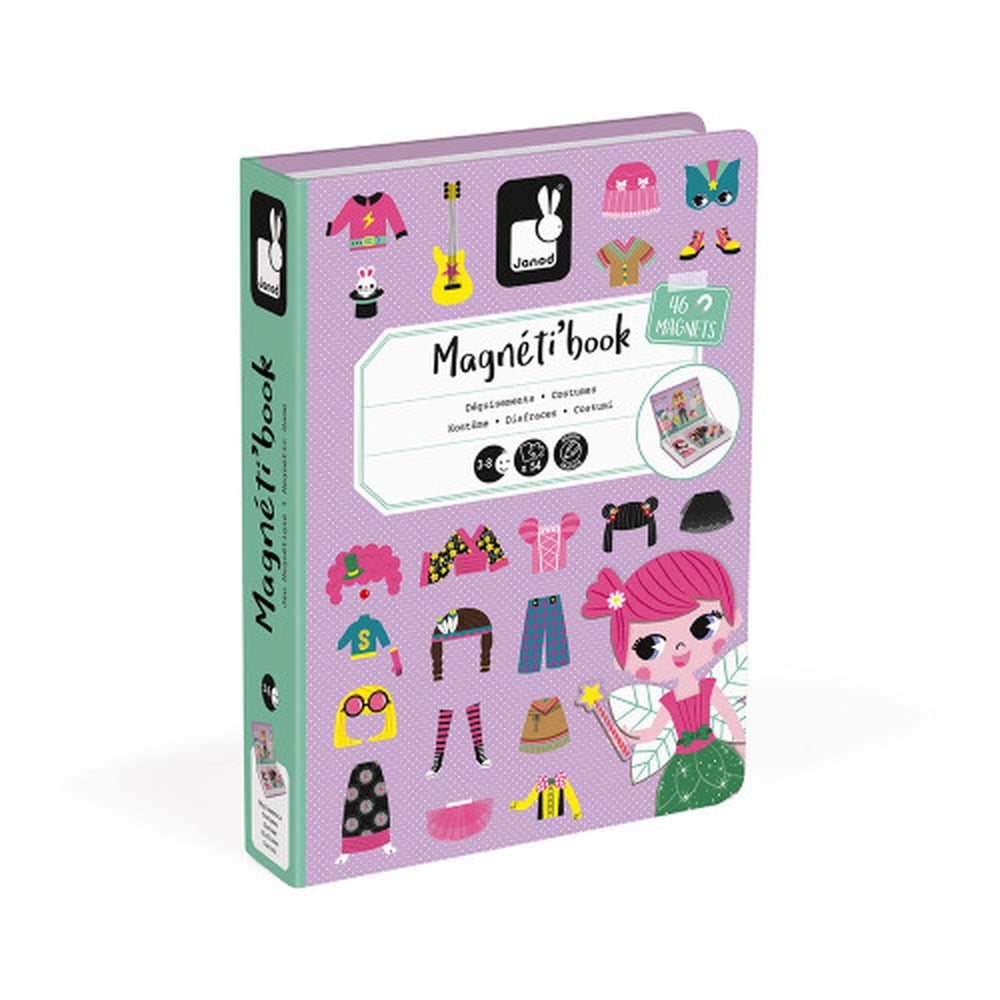 libro magnetico costumi ragazza - 46 magneti