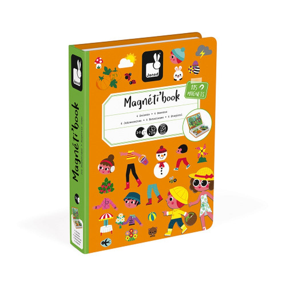 libro magnetico le 4 stagioni - 115 magneti