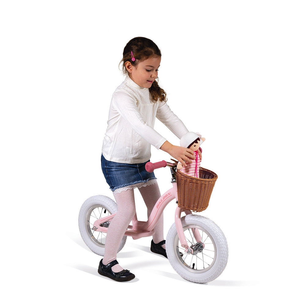 bicicletta vintage senza pedali bikloon metal rosa