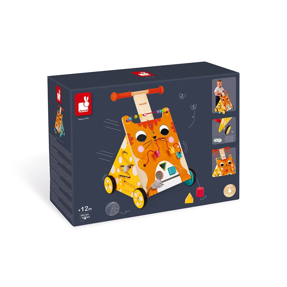 carrello multiattività gatto in legno