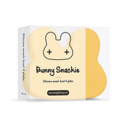 contenitore coniglio giallo snackie 2 in 1 porta pranzo e piatto - senza bpa!