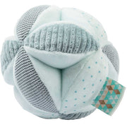 palla attività con sonaglio lapidou in peluche verde menta - 15cm