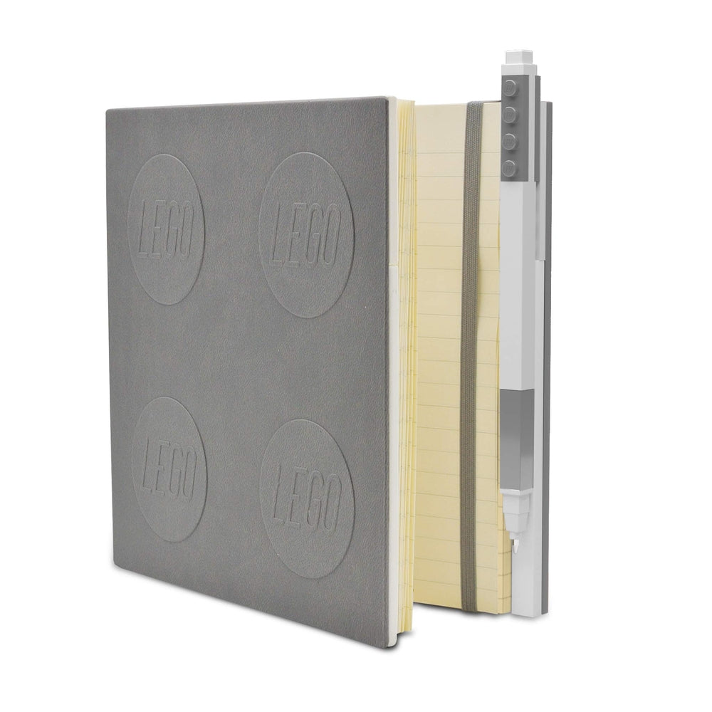 Cancelleria notebook quaderno con 1 penna colore grigio