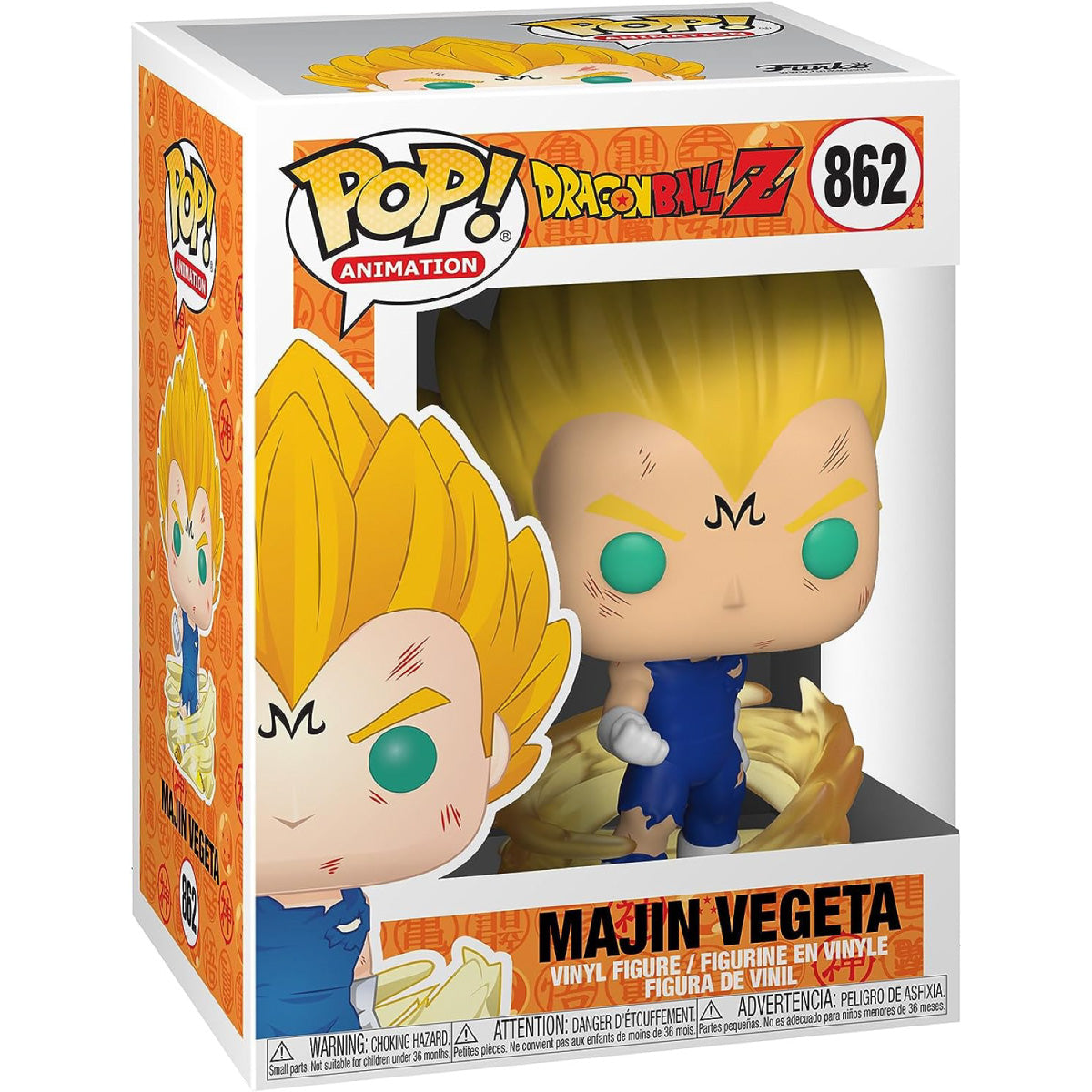 dragon ball z - majin vegeta 9cm - funko pop! 862