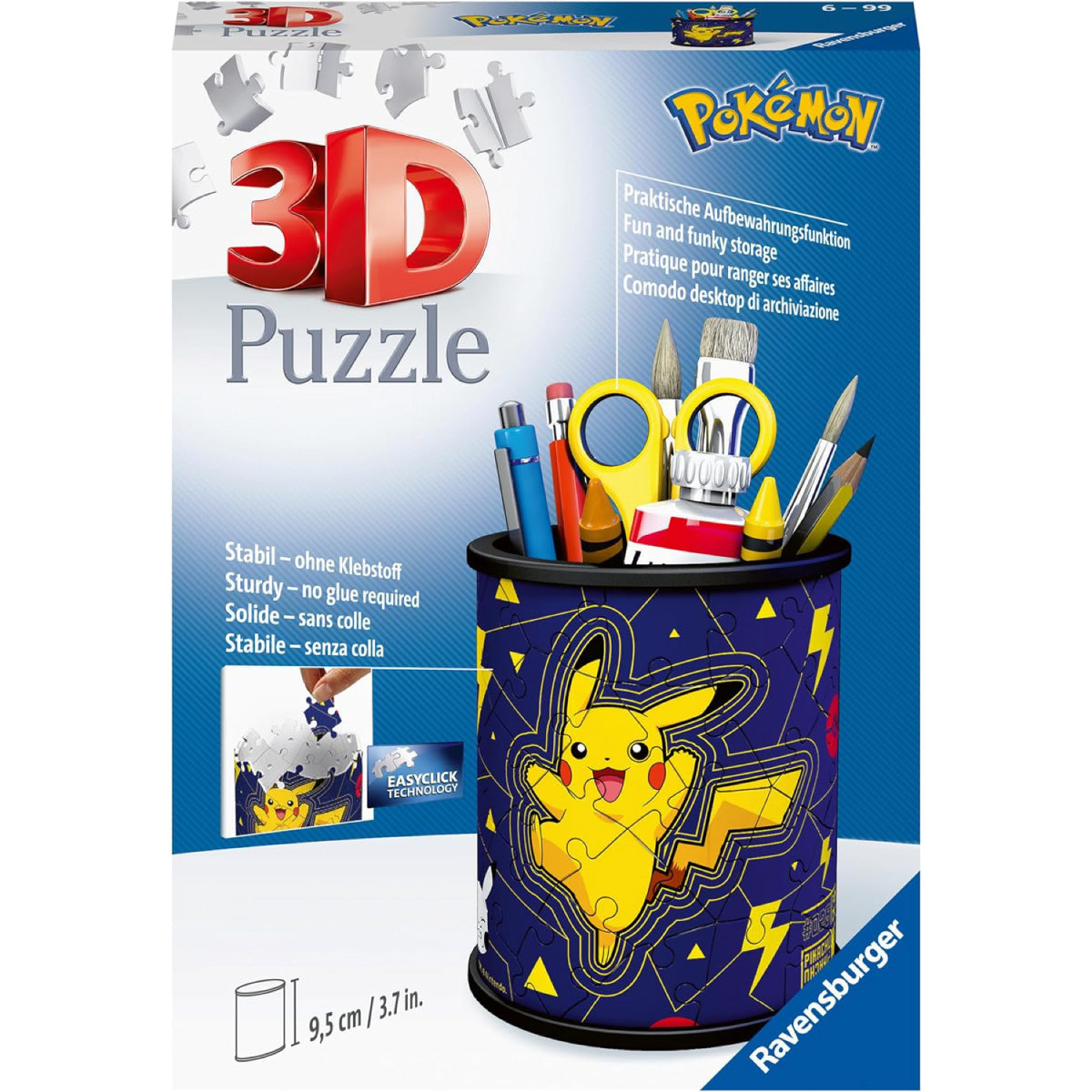 pokémon - portapenne - puzzle 3d
