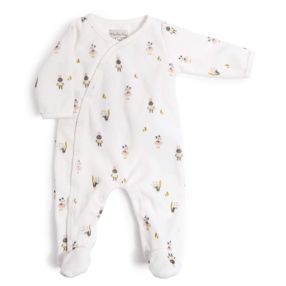 tutina intera in ciniglia beige après la pluie moulin roty tg. 6 mesi