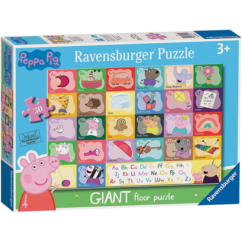 peppa pig alphabet - puzzle 24 pezzi pavimento