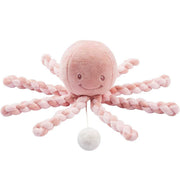peluche sonoro polipo lapidou rosa antico - 25cm