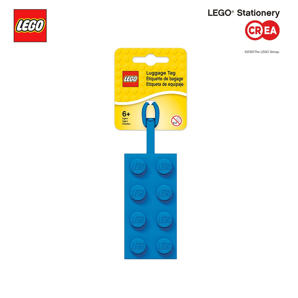 Zaini e Borsette lego bag tag in silicone blu
