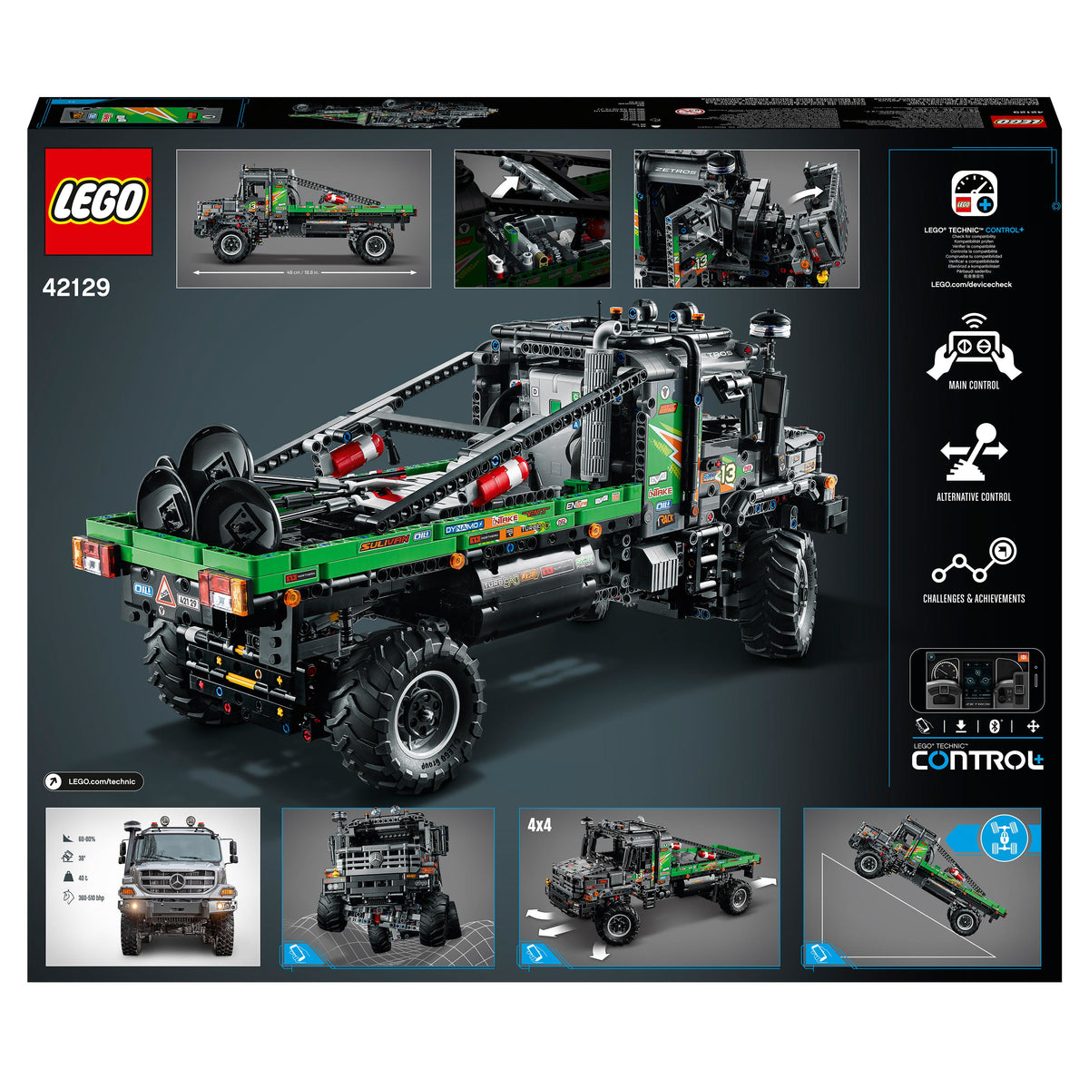 LEGO Technic 42129 camion fuoristrada 4x4 mercedes-benz zetros