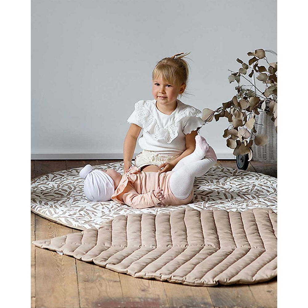 leaf mats - tappeto gioco - marrone - 128x96 cm - cotone bio - il match perfetto per il tuo tappeto!