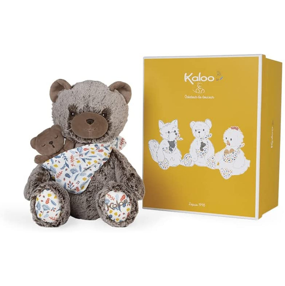 peluche papà orso oscar e il suo piccolo, 35 cm