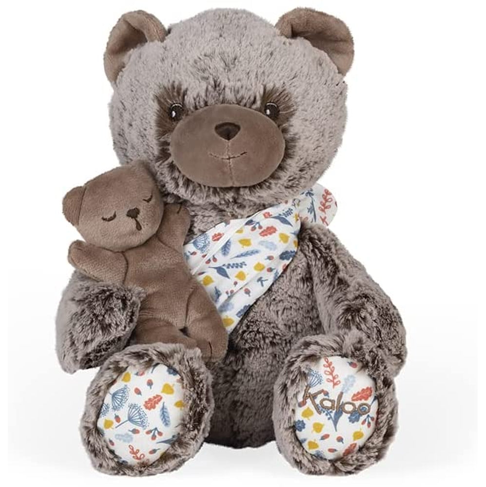 peluche papà orso oscar e il suo piccolo, 35 cm