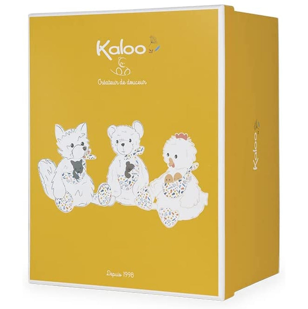 peluche papà pollo paul e il suo piccolo, 35 cm