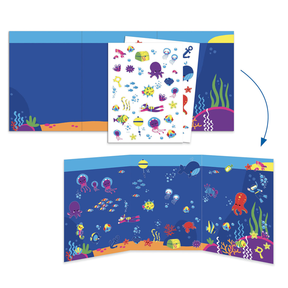 gli amici del mare - kit creativo con 6 attività