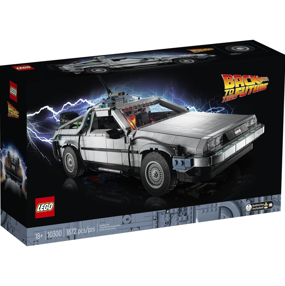LEGO Icons 10300 macchina del tempo delorean ritorno al futuro
