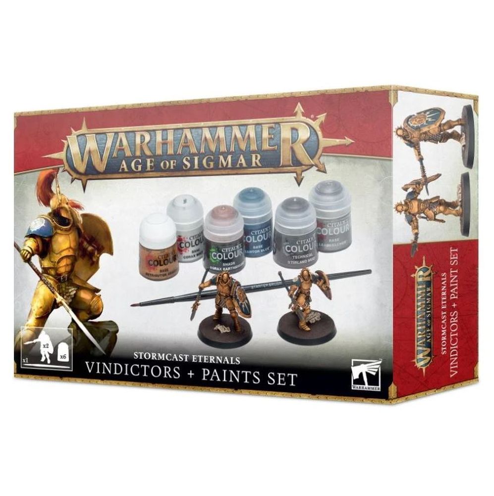 age of sigmar: vindictors + paint set