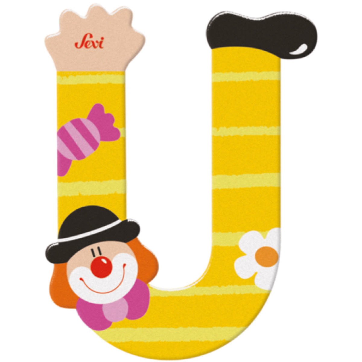 lettera u - clown