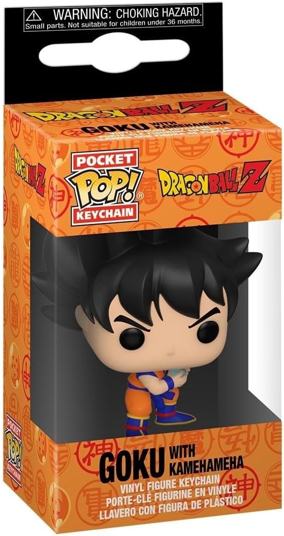 dragon ball z - goku con la kamehameha 4cm - funko pocket pop! portachiavi