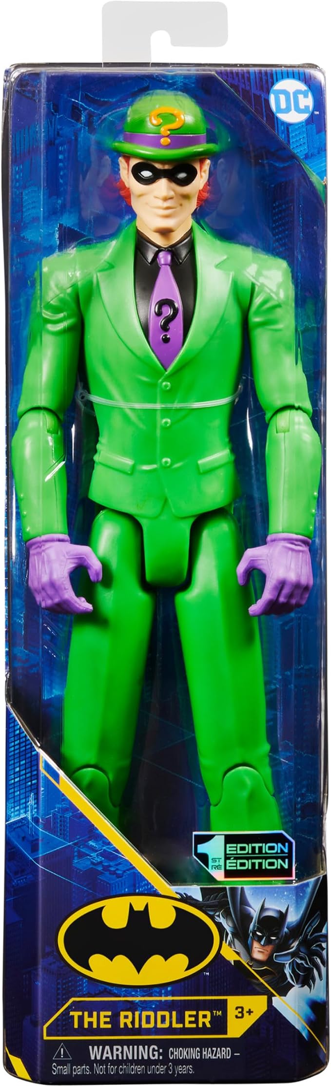 dc comics - l'enigmista - personaggio snodabile 30cm