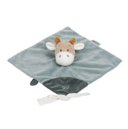 doudou luna la giraffa azzurro e color terra