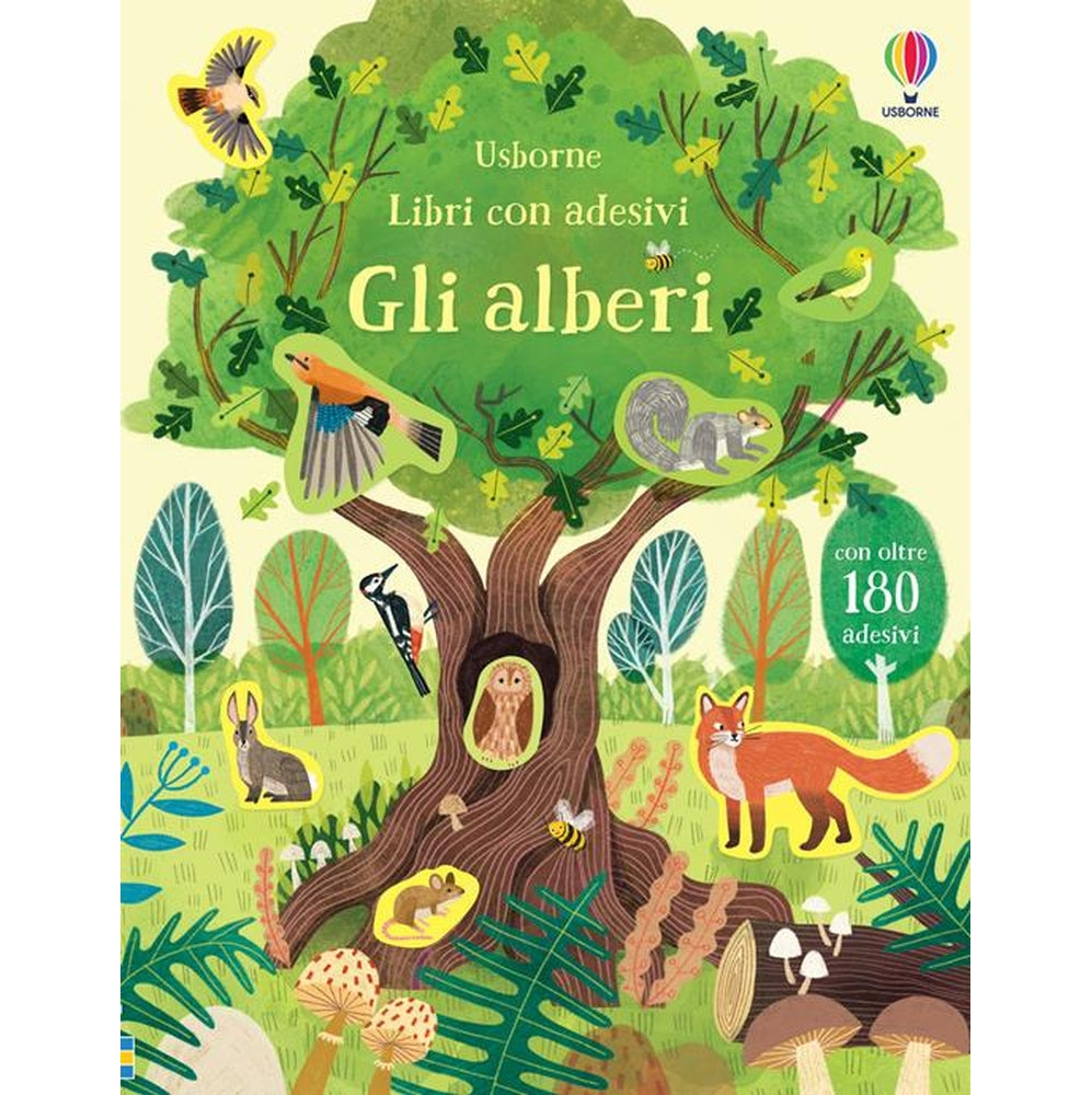 gli alberi. libri con adesivi. ediz. illustrata