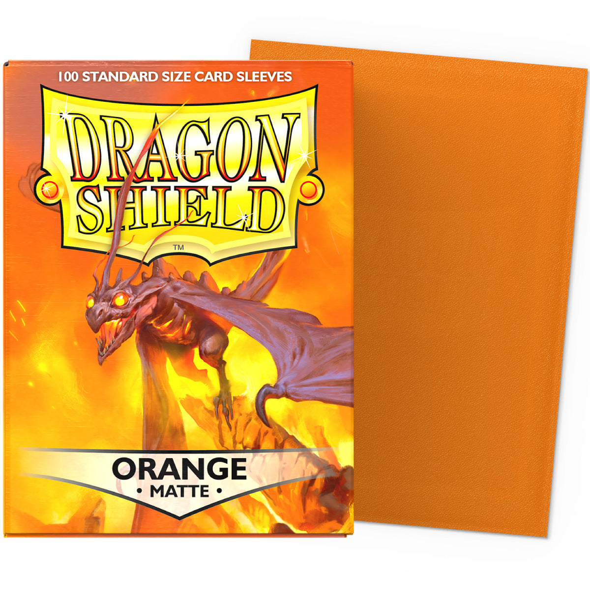 dragon shield standard sleeves - orange matte (100 bustine protettive)