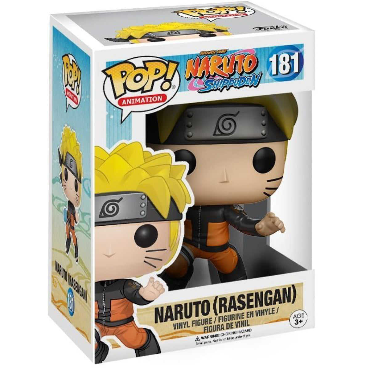 naruto shippuden - naruto (rasengan) 9cm - funko pop! 181