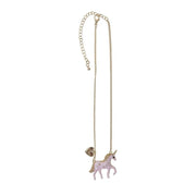 collana unicorno rosa