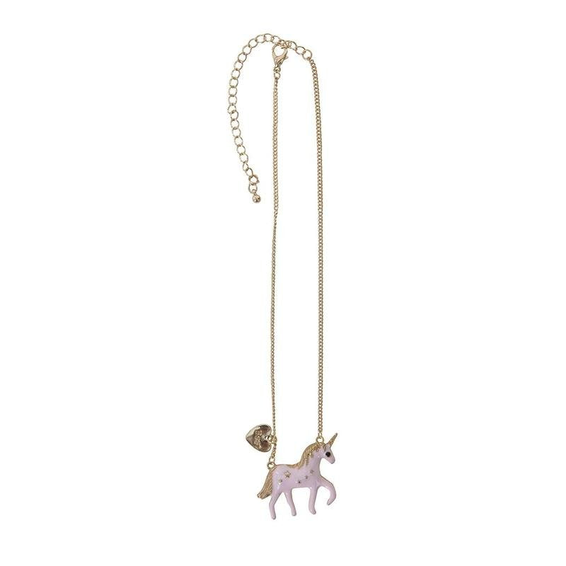 collana unicorno rosa