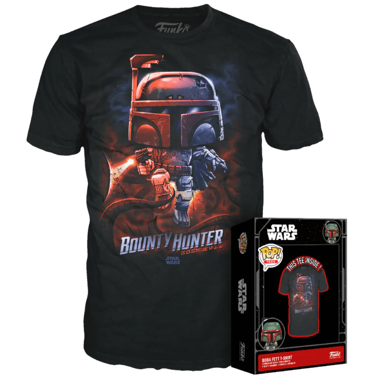 star wars - maglia boba fett - taglia s