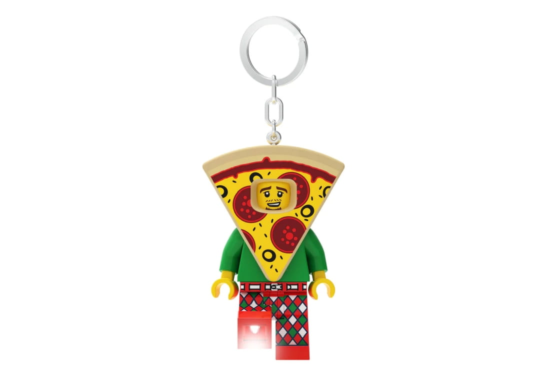 Gadget lgl-ke176 uomo pizza portachiavi con torcia led