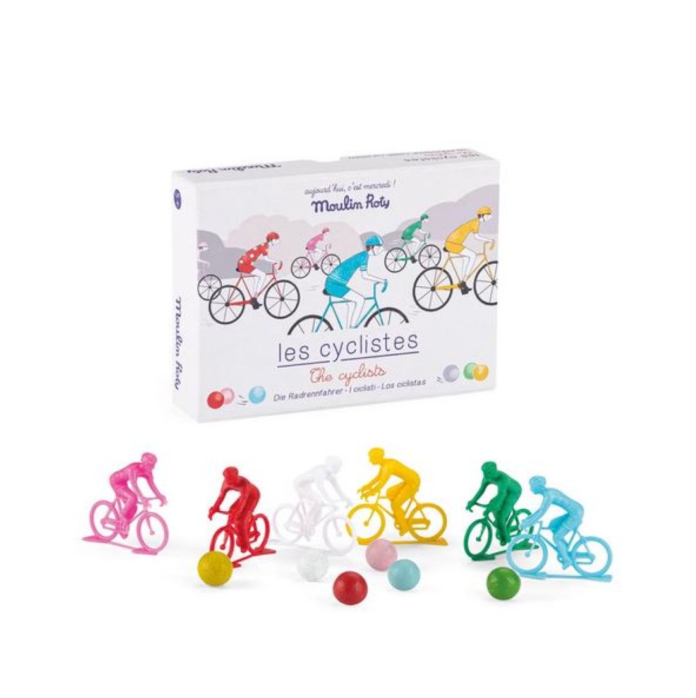 il gioco dei ciclisti con biglie