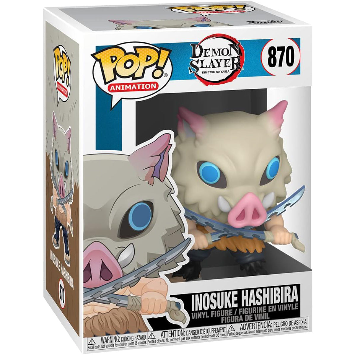 demon slayer - inosuke hashibira 9cm - funko pop! 870