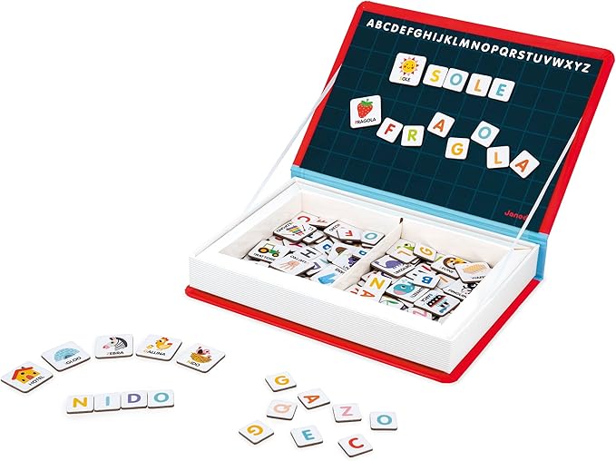 libro magnetico alfabeto italiano - 144 magneti