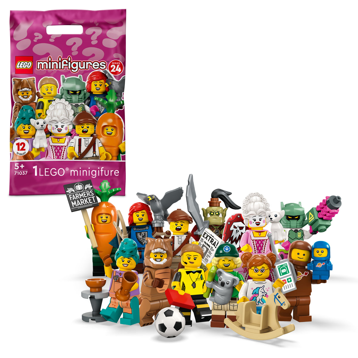 Minifigures Collezionabili 71037 lego minifigures serie 24 bustina singola
