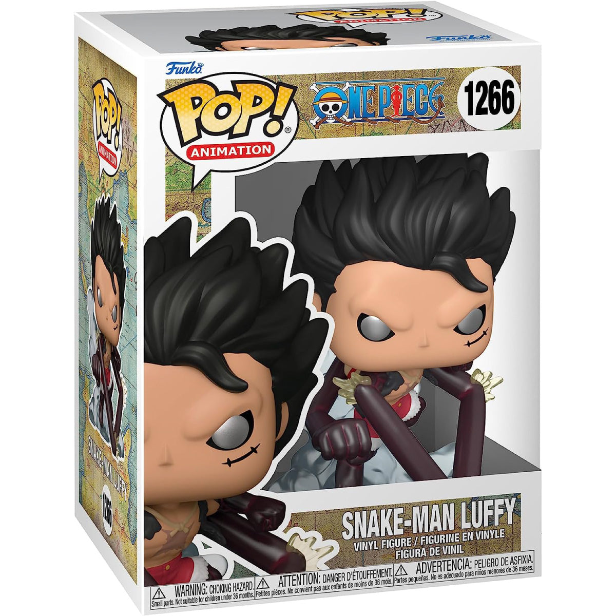 one piece - snake-man luffy 9cm - funko pop! 1266
